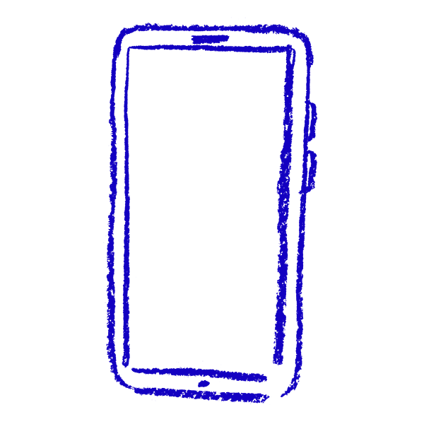 mind doodle of a smart phone